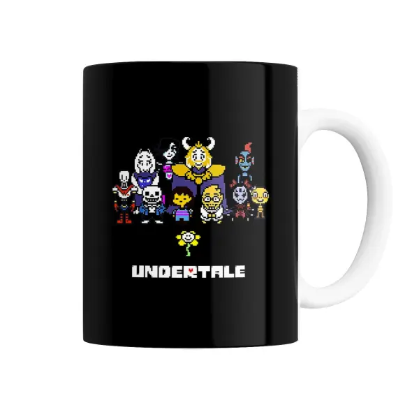 Taza de Cerámica Undertale Personajes Elenco Completo