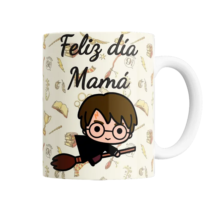 Taza de Cerámica Feliz día, mamá